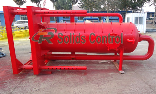 Buy Skid Mounted 800mm Oil Drilling Mud Gas Separator at wholesale prices