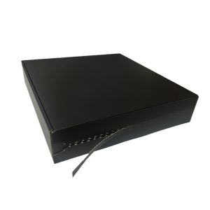 China Wholesale Custom Simple Creative Black Paper Zip Detachable Parcel