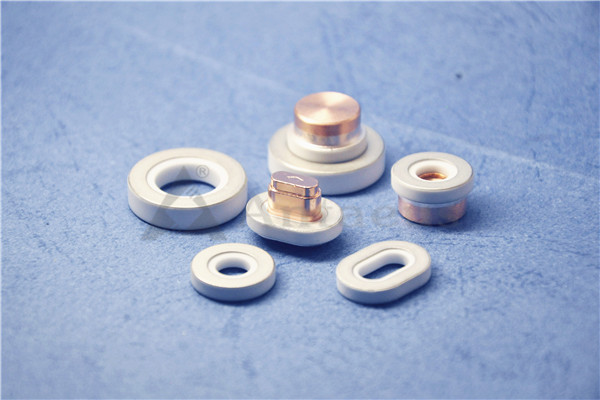 Buy Metallized 95% AL2O3 Alumina Ceramic Insulator For Battery at wholesale prices