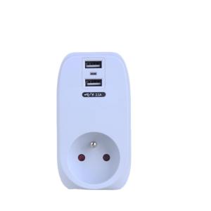 EU AC Plug Socket Kampa KP-2USB-01-F New Design High Quality With 2.1A USB