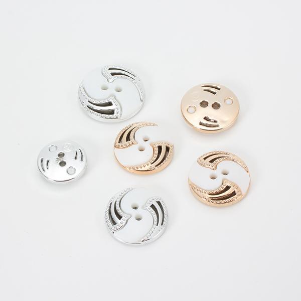 Wholesale Women Clothes Customize Fashion Big Plastic Abs Combined Button for Clothing Dyeable