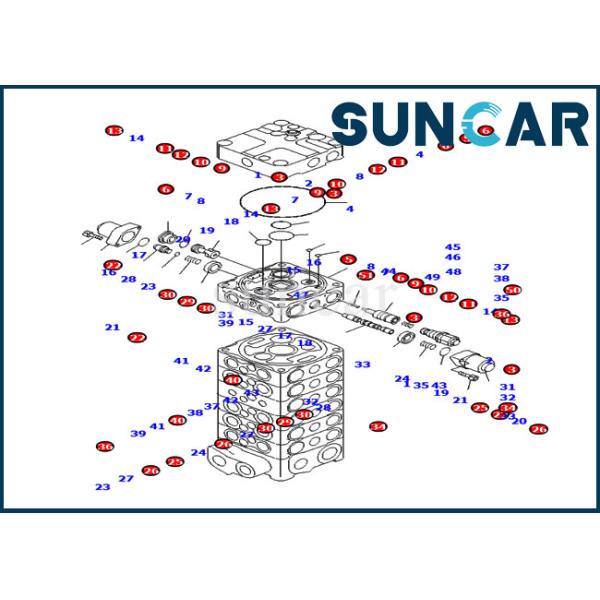 Excavator Service Kit 707-99-44380 Arm Hydraulic Cylinder Repair Seal Kits