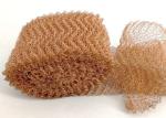 Pure Red Copper Knitted Mesh Filter Screen Customized Width 10CM 12.5CM