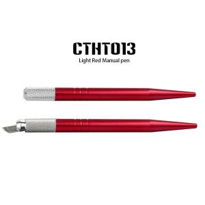 OEM Light Red Hand Tool Manual Tattoo Pen Permanent Eyebrow Microblading