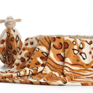 Lovey Fleece Security Blanket Unisex Snuggle Baby Plush Security Blanket