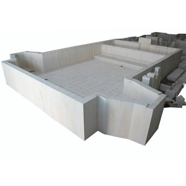 380V 50Hz Cross Fired Furnace Refractory Material Domestic Glass Melting