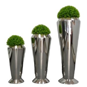 Custom Steel Garden Planter Cylinder Stainless Steel Large Flower Pots