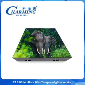 P3.91 LED video floor tile easy maintenance LED video display high grayscale high contrast design floor tile screen