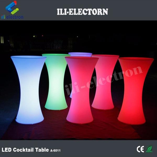 Illuminated led plastic lighting furniture set cocktail table