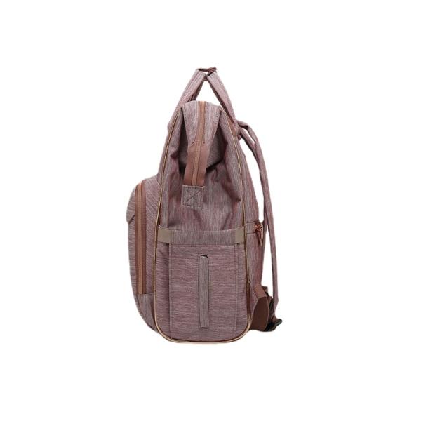 ISO9001 Pink Oxford Cloth Large Capacity Mommy Nappy Bag Backpack