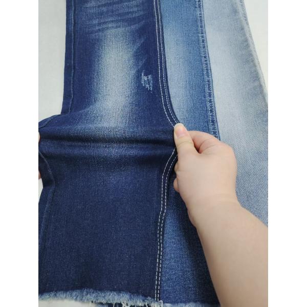 High Stretch Dark Indigo Denim Fabric 12S 9.3oz For Woman Jeans