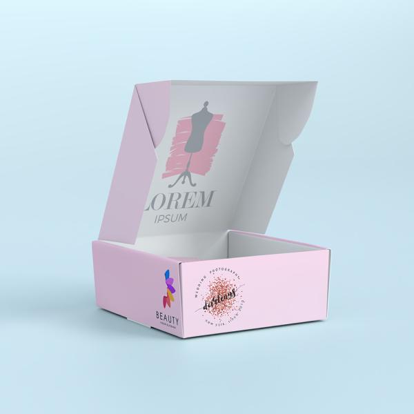 Custom White Corrugated Cardboard Shipping Box for Clothing Underwear Shoe Packaging