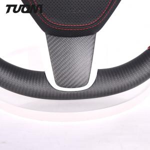 Tesla Model 3 Y Carbon Fiber Matte Round Shape Steering Wheel Design Services