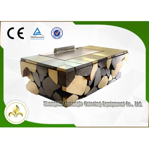 Electromagnetic Induction Teppanyaki Plate Japanese Grill Table Restaurant