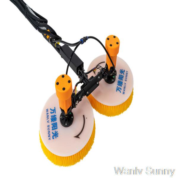 Buy Mobile Style Solar Panel Cleaning Tools with Rotating Brush Manual Clean Type at wholesale prices