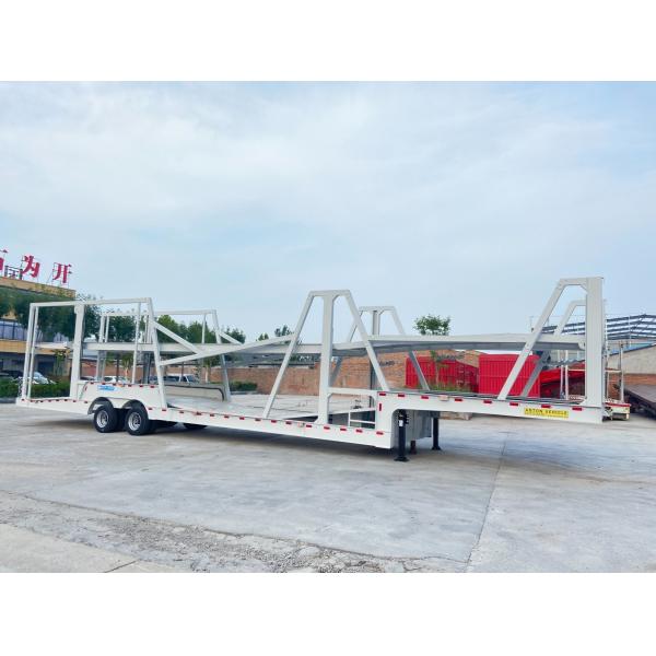 Self Dumping Double Deck Hauler Car Transport Truck Semi-Trailer With Air