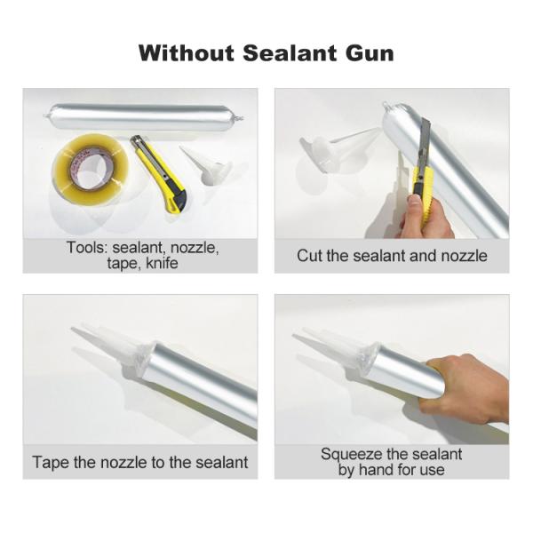 MH881 PU sealant 10oz germany quality anti rust new car auto glass windshield marine polyurethane caulking sealant clear black