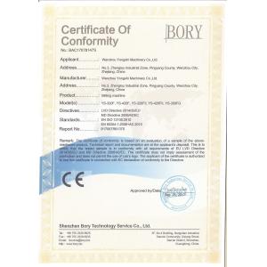 Wenzhou Sunrise Machinery Co.,Ltd Certifications