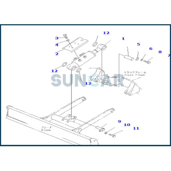 707-98-35520 7079835520 Blade Cylinder Seal Repair Kit fits KOMATSU PC50UU-2