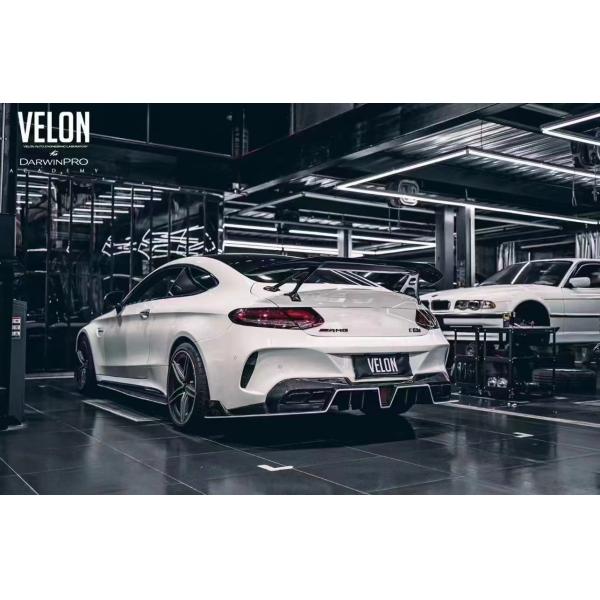 Auto Parts for Mercedes C63 Coupe Carbon Fiber Spoiler W205 C63 C63S Upgraded IMP-style GT Tail Spoiler