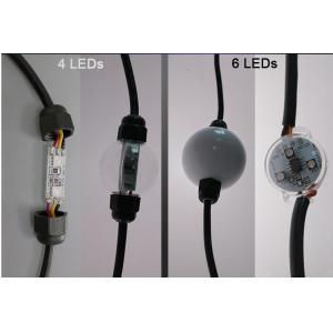 10 Ft Reel DMX 24v New LED Lights 50mm RGB LED Light Strings Globe 3D Balls