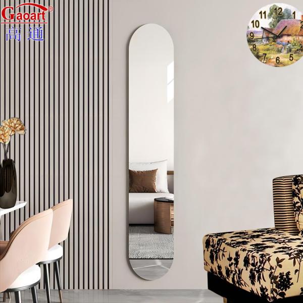 Contemporary Full Body Dress Float Glass Design for Hallway Beauty Salon House Decor