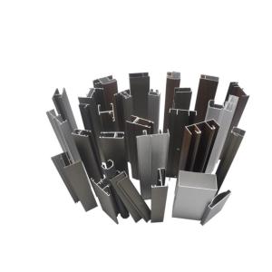 Vertical Powder Coated Wood Grain Transfer Printing Window Aluminum Profile