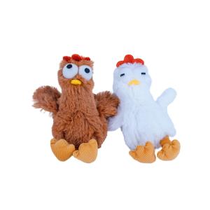 Squeaky Chicken Plush Animal Keychain Low MOQ Decompression Soft Toy Keyring