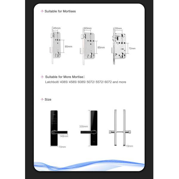 Electronic Door Locks Durable Bluetooth Door Lock , 3D Optical Fingerprint Biological Zinc Alloy Lock