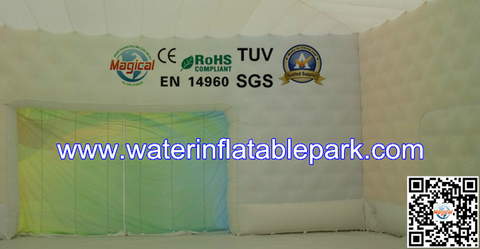Commercial Printed Inflatable Cube Tent With Logo / Inflatable Structure Tent