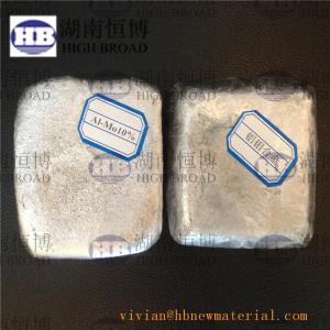 Aluminium Molybdenum Alloy Granules Smelting Addtive AlMo10% AlMo60% ingot shape