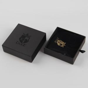 Matte Black Necklace Sliding Drawer Gift Boxes Sustainable Material