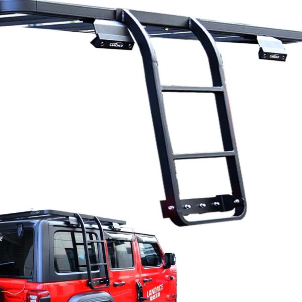 Buy High- Rear Position Prado 4x4 Side Ladder for Jeep Wrangler JL International Accessory at wholesale prices