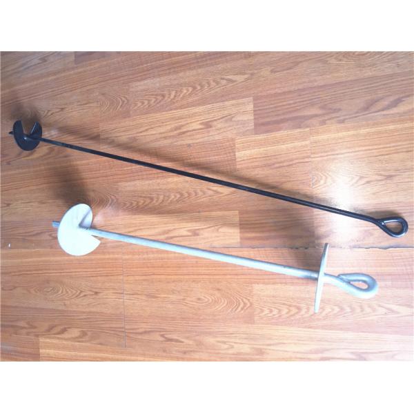 Galvanized Welded Eyelet Helical Anchors For Agricultural Anti Hail System