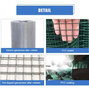 Galvanized Welded Wire Mesh For Garden Fence Pvc Coated
