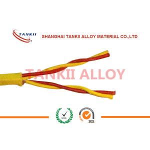 PTFE insulated blue / red thermocouple cable type JX KX EX with superfine bare