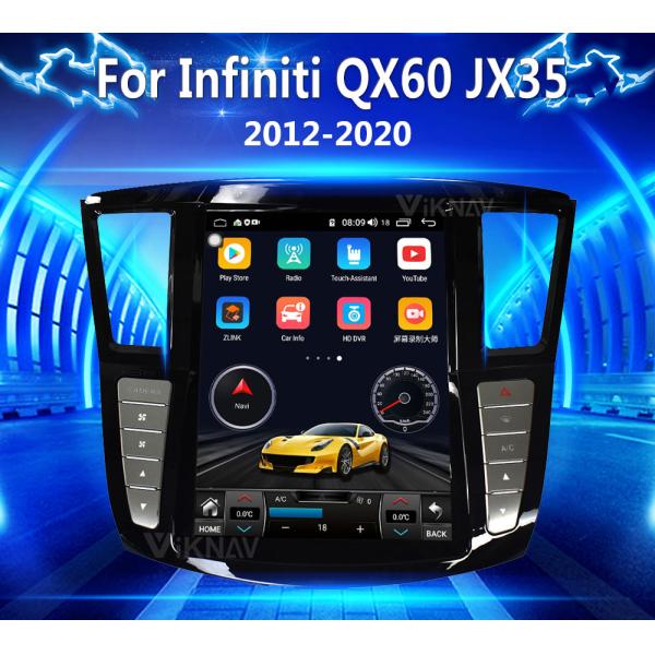 Viknav Car Radio For Infiniti QX60 JX35 (2012-2020)12.1 Inch Multimedia Stereo Tesla Android DVD Player GPS Navigation