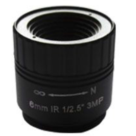 Quality 1/2.5&quot; 6mm F1.8 3Megapixel CS-mount Fixed IRIS IR Lens for sale