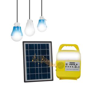 Multifunctional Touch Switch Solar Rechargeable Lamp With Solar Panel