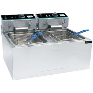 Stainless Steel Commercial Counter Top Fryer Restaurant Electric Fryer Large