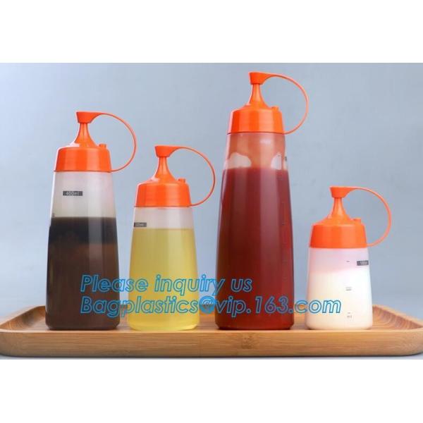 Food grade LDPE soft squeeze chili hot tomato sauce ketchup plastic bottles,16oz