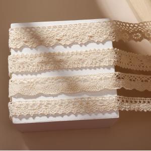 White French Appliques Guipure Fabrics Bridal Cotton Embroidery Lace Trimmings