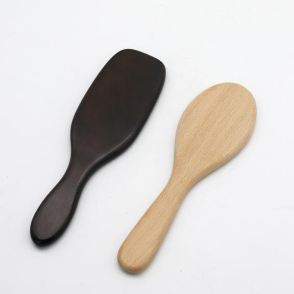 Smooth Wooden Handle Paddle Cushion Hair Brush