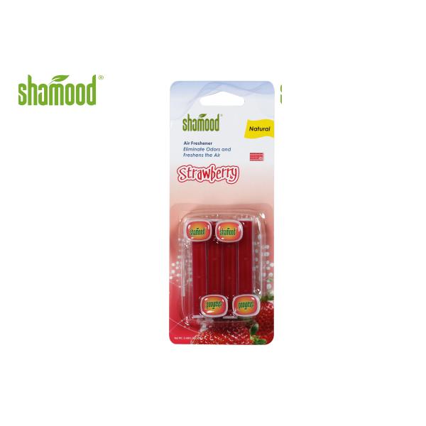 Buy Strawberry Fragrance Car Vent Air Fresheners Eco - Friendly Stripe Shape at wholesale prices