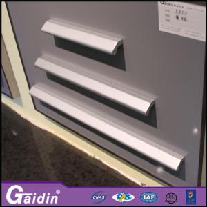 Quality wardrobe interior anodized foggy siver aluminum furniture handle for sale