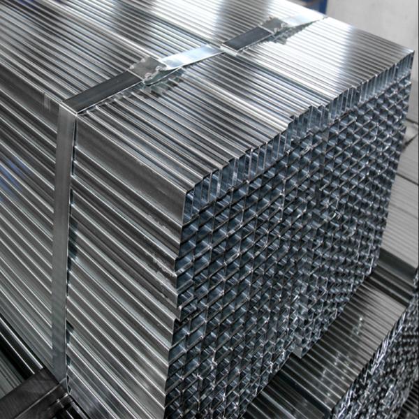Non-oiled Galvanized Square Tube Steel for 75x75 Square Rectangular Hollow Steel Tubes