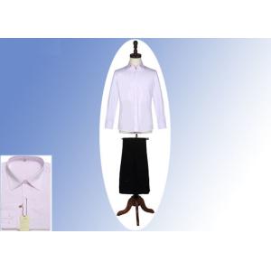 Custom Notch Lapel Office Work Uniforms , Pink Office Staff Mens Work Uniforms