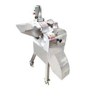 Electric vegetable okra cube cutting chopper slicer machine carrot tomato diced