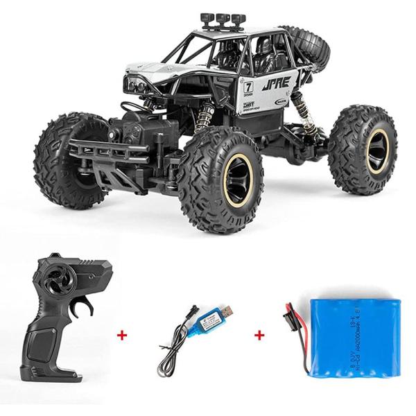1 18 4WD Electric RC Cars Rechargeable 2.4Ghz Off Road Rock Crawler for Kids Gifts