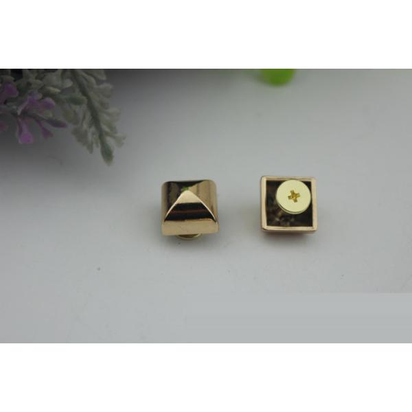 High end handbag decorative accessories gold 12 mm leather studs rivets with screws
